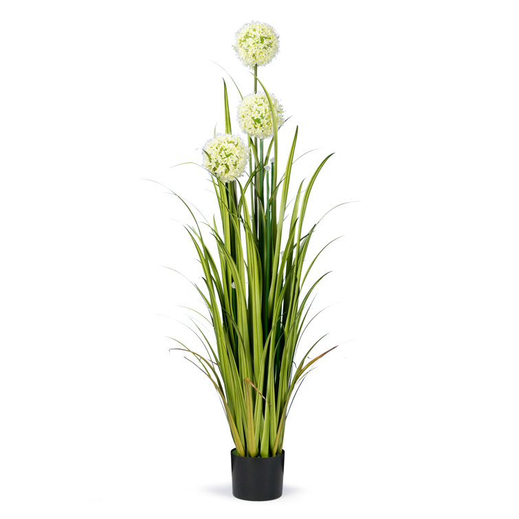 Latitude Run® Artificial Reed Flowering Plant in Pot Wayfair
